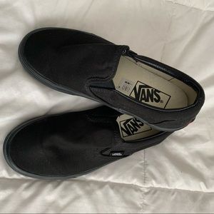 Black Slip On Vans